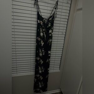 Floral Black Maxi Dress